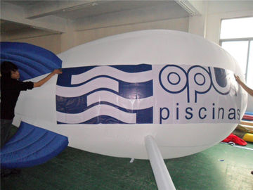 Phthalate Free Inflatable Advertising Products White Helium Inflatable Airship