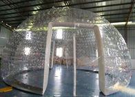 Tente gonflable transparente populaire de bulle de PVC avec deux portes et conduits