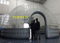 couches de dôme de PVC de 0.8mm doubles de bulle de soudure à chaud gonflable claire transparente de tente