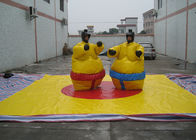 Jeux gonflables de rue de sumo de bâche non-toxique de PVC avec des gants des casques N