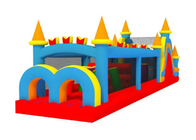 Parcours du combattant gonflable coloré drôle de jeux de sports pour des enfants