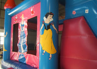 Glissière sautante gonflable de château de bâche rose de princesse PVC pour des enfants