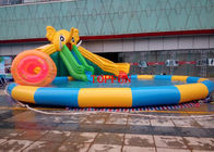 Parc aquatique gonflable de bâche faite sur commande de PVC avec la piscine pour des enfants/adultes