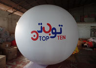 la publicité blanche d'hélium de PVC de 0.14mm monte en ballon la pleine impression de Digital