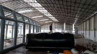 tapis gonflable de gymnase de PVC de 5 x de 5m de jeux gonflables noirs de sports/tapis sautant gonflable