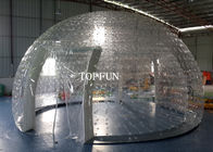 Exposition gonflable claire de diamètre de la tente 8m de bulle de doubles couches de PVC