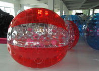 Boule de butoir gonflable humaine rouge de bulle imperméable pour des adultes