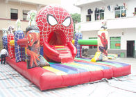 Parc d'attractions gonflable d'homme d'araignée de bâche de PVC avec 8m * 5m * 4m