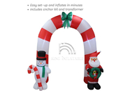 Décorations gonflables de Noël de Santa Claus Snowman Outdoor Inflatable Advertising de voûtes