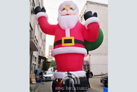 Explosion Santa Claus de pi du géant 33/10m Inflatable Santa Outdoor Inflatable Christmas Decoration
