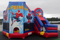 Château sautant videur extérieur/d'intérieur de Chambre gonflable de videur de Spiderman avec la glissière