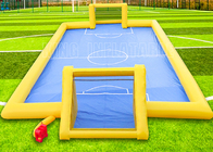 Les jeux gonflables extérieurs de sports de terrain de football 0.55mm PVC imperméabilisent le terrain de football gonflable pour des enfants