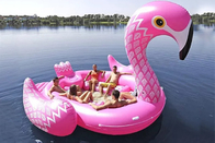 Les adultes extérieurs de lac de flamant float gonflable rose géant de piscine flottent gonflable pour la partie