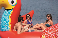 Flotteur gonflable géant de piscine de perroquet de 6 personnes 4,8 m de long x 4 m de large x 2 m de haut jouet de natation