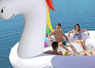 Personne adulte Unicorn Pool Float gonflable du jouet 6 de l'eau de flotteur gonflable d'île