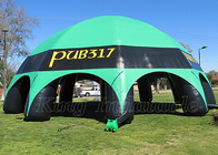 Tente commerciale noire d'araignée d'auvent d'explosion d'ombre d'événement de vert gonflable de tente
