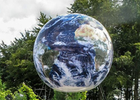 Planètes accrochantes géantes de la boule LED de carte de la terre de globe d'Inflatables Word de la publicité