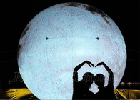 Ballon de publicité gonflable géant de Large Planets Globe de modèle de lune mené pour la décoration