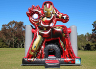 La Chambre rouge sautante gonflable de rebond de château plein d'entrain de videur d'Iron Man pour des enfants font la fête
