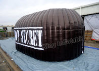 Impression ouverte gonflable de logo de cabine de photo de tente de la publicité noire pour le salon commercial