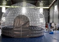 Tente gonflable transparente de location extérieure de bulle de tente de cube avec de doubles couches