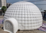 Tente gonflable des igloos EN71 de PVC de loyer d'événement d'Exgibition d'explosion commerciale blanche gonflable d'air