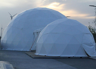 Chambre blanche en acier de tente de dôme géodésique de PVC pour l'exposition du commerce d'événement de partie