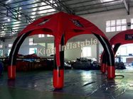 Tente gonflable d'araignée scellée par air extérieur rouge de la publicité avec PVC Tarpauline de 0.65mm