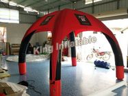 Tente gonflable d'araignée scellée par air extérieur rouge de la publicité avec PVC Tarpauline de 0.65mm