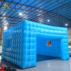 Éclairage à LED personnalisable en couleur Tente de club de nuit mobile bleue Tente gonflable à cube Tente de fête Tente pour événements