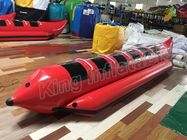 Bateaux de pêche gonflables de mouche de couleur rouge avec les bateaux gonflables de ponton de pêche de PVC de 0.9mm