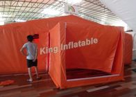 Tentes gonflables géantes oranges de PVC 8*6 M de coutume pour l'événement ou l'entrepôt