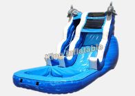 diapositives d'eau gonflables commerciales de vague de précipitation de dauphin de 16 pi 7 * 4 * 5m