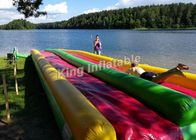 Glissière d'eau gonflable attirante colorée pour des enfants 15*3m/terrain de jeu gonflable