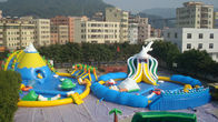 Parcs aquatiques gonflables de PVC de géant étonnant pour le diamètre extérieur des jeux 30m de l'eau d'été