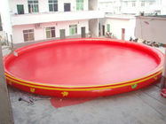 Piscine gonflable ronde rouge de PVC/piscines d'eau portatives pour des adultes et des enfants