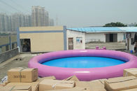 Piscine gonflable ronde rouge de PVC/piscines d'eau portatives pour des adultes et des enfants