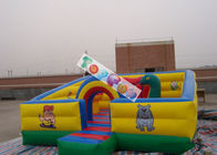 Les enfants jouent le terrain de jeu de jeux/ville gonflables d'amusement avec la bâche de PVC de 0.45mm - de 0.55mm