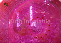 jouet gonflable de l'eau de PVC de rouleau de Zorb de l'eau de rose d'adultes de diamètre de 2.4m pour l'amusement