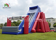 Jeux gonflables 25*10m géants colorés des sports 5K/glissière gonflable commerciale
