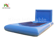 Jeux gonflables de sports de rectangle bleu qui respecte l'environnement avec la maille pour des enfants