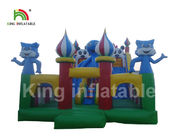 parc d'attractions gonflable bleu de bâche de PVC Platon de 0.55mm/terrain de jeu extérieur d'enfants