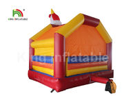 château sautant gonflable de clown commercial orange de 4*4m pour la partie et l'événement