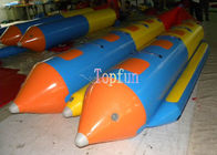 Poissons de vol gonflables durables/bateau de banane gonflable gonflable des sièges du bateau 8 de traîneau eau de banane/PVC