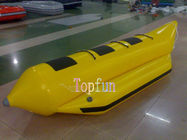 3 bateau de banane jaune gonflable de l'eau de bâche de PVC de la personne 0.9mm Inflatables/bateau de banane gonflable vente chaude
