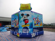 Châteaux pleins d'entrain commerciaux gonflables extérieurs d'enfants petits pour la location Mickey Mouse
