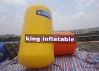 Balises de flottement eau gonflable jaune/orange, jouets de flottement sans plomb de PVC