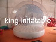 Tente gonflable de globe de neige de PVC de ballon clair fait sur commande de bulle avec la base hermétique