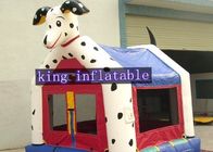 Le rebond commercial gonflable adapté aux besoins du client de conception de chien de sécurité de couleur loge orienté animal pour des enfants