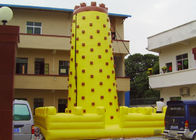 Jeux gonflables grands jaunes de sports/mur s'élevant gonflable pour l'amusement